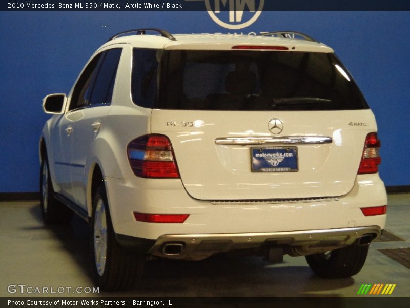 Arctic White / Black 2010 Mercedes-Benz ML 350 4Matic