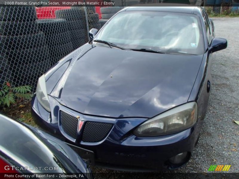 Midnight Blue Metallic / Ebony 2008 Pontiac Grand Prix Sedan