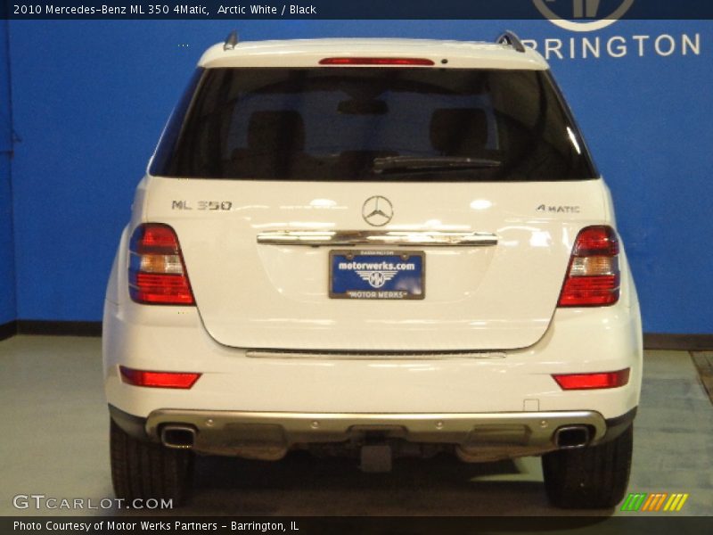 Arctic White / Black 2010 Mercedes-Benz ML 350 4Matic