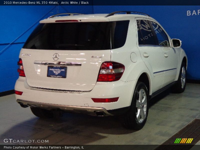 Arctic White / Black 2010 Mercedes-Benz ML 350 4Matic