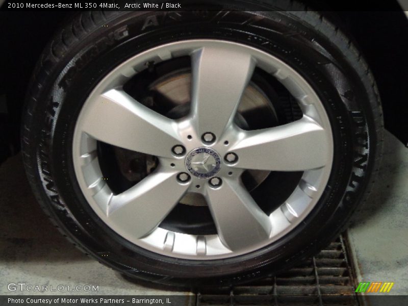 Arctic White / Black 2010 Mercedes-Benz ML 350 4Matic