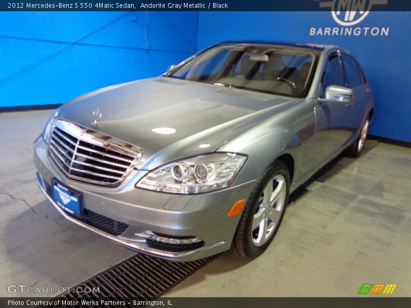 Andorite Gray Metallic / Black 2012 Mercedes-Benz S 550 4Matic Sedan
