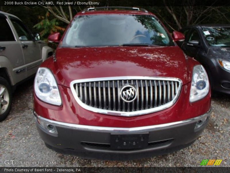 Red Jewel / Ebony/Ebony 2008 Buick Enclave CXL AWD