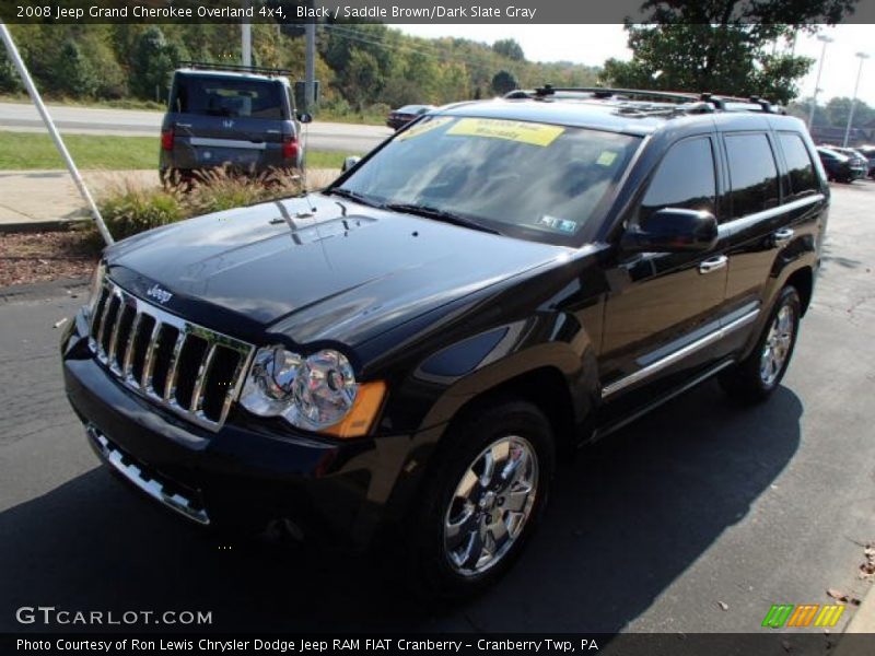 Black / Saddle Brown/Dark Slate Gray 2008 Jeep Grand Cherokee Overland 4x4