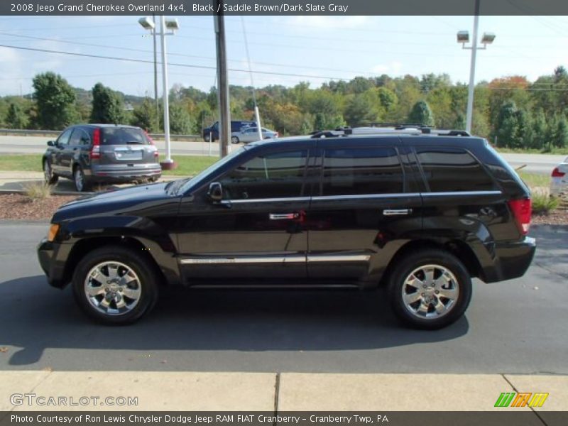 Black / Saddle Brown/Dark Slate Gray 2008 Jeep Grand Cherokee Overland 4x4