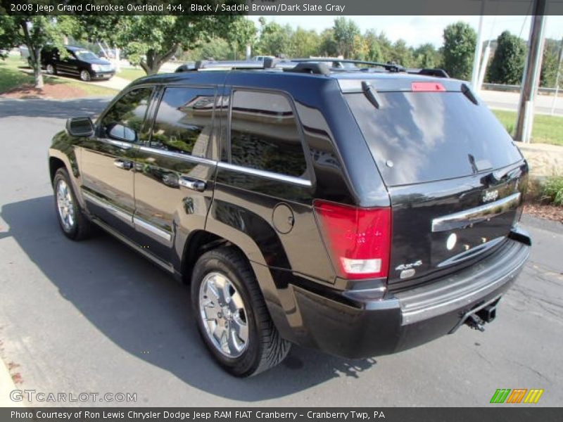 Black / Saddle Brown/Dark Slate Gray 2008 Jeep Grand Cherokee Overland 4x4