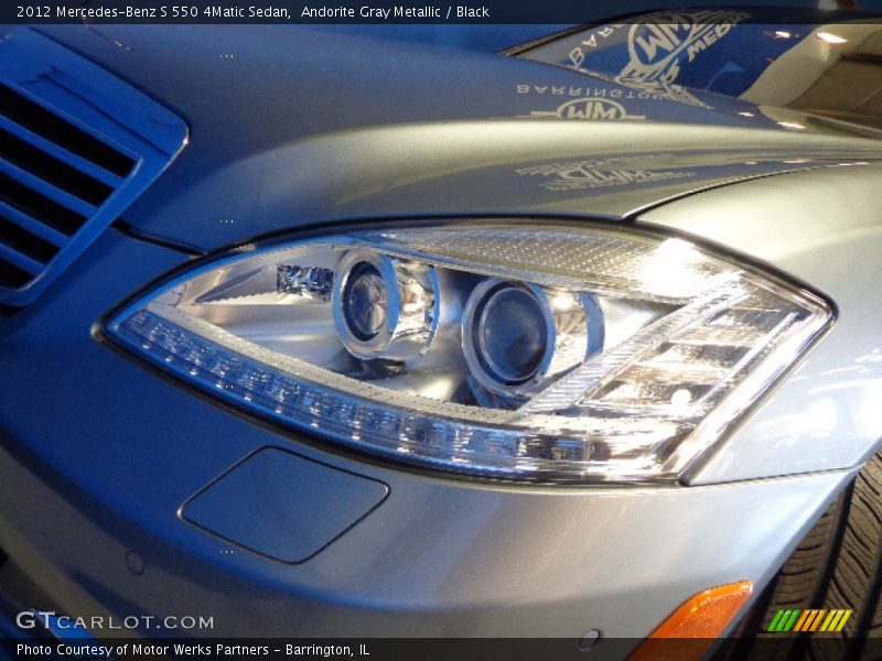 Andorite Gray Metallic / Black 2012 Mercedes-Benz S 550 4Matic Sedan