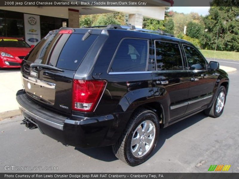 Black / Saddle Brown/Dark Slate Gray 2008 Jeep Grand Cherokee Overland 4x4
