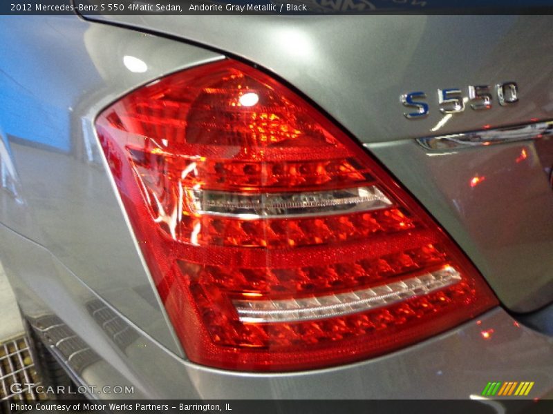 Andorite Gray Metallic / Black 2012 Mercedes-Benz S 550 4Matic Sedan
