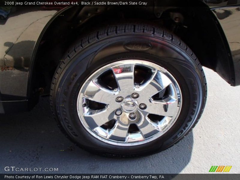 Black / Saddle Brown/Dark Slate Gray 2008 Jeep Grand Cherokee Overland 4x4