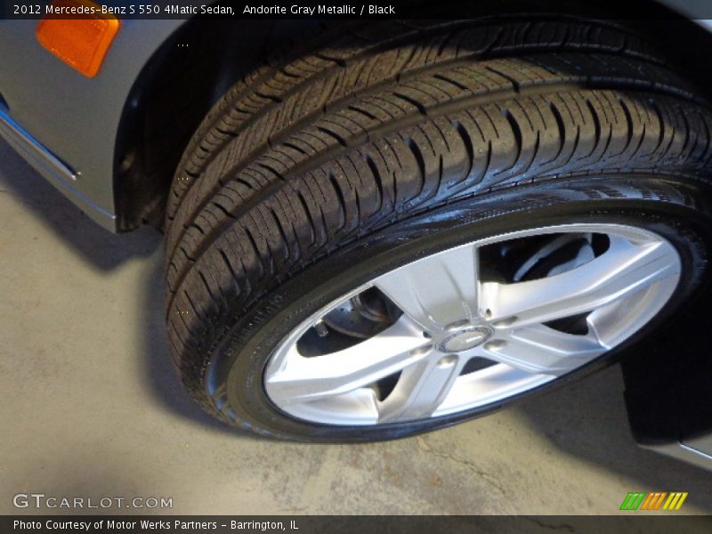 Andorite Gray Metallic / Black 2012 Mercedes-Benz S 550 4Matic Sedan