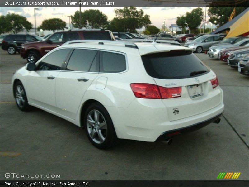 Premium White Pearl / Taupe 2011 Acura TSX Sport Wagon