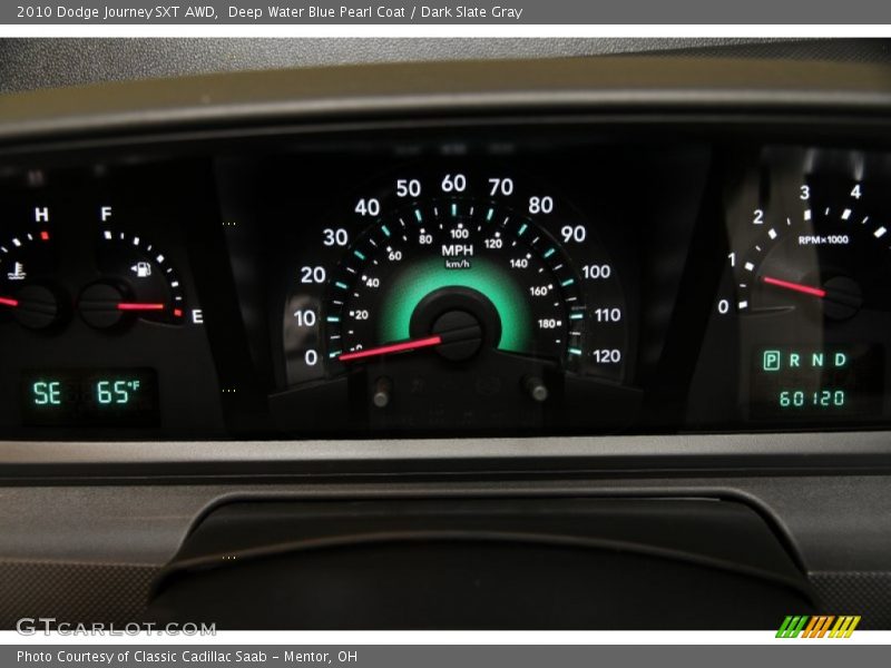 Deep Water Blue Pearl Coat / Dark Slate Gray 2010 Dodge Journey SXT AWD