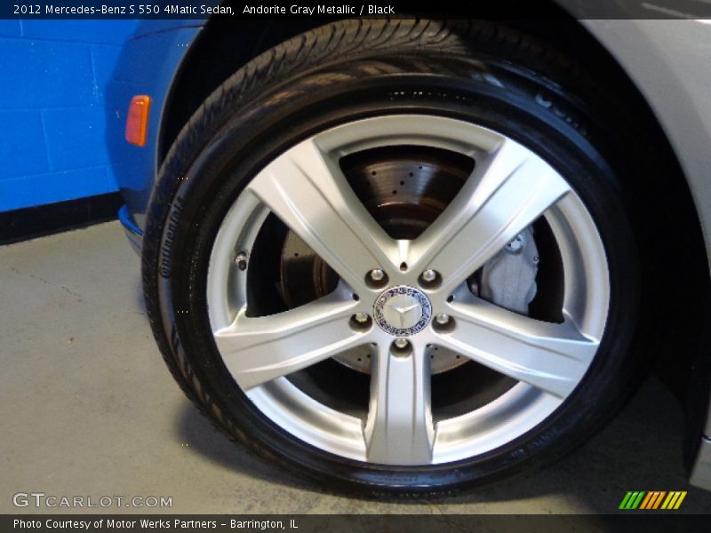 Andorite Gray Metallic / Black 2012 Mercedes-Benz S 550 4Matic Sedan