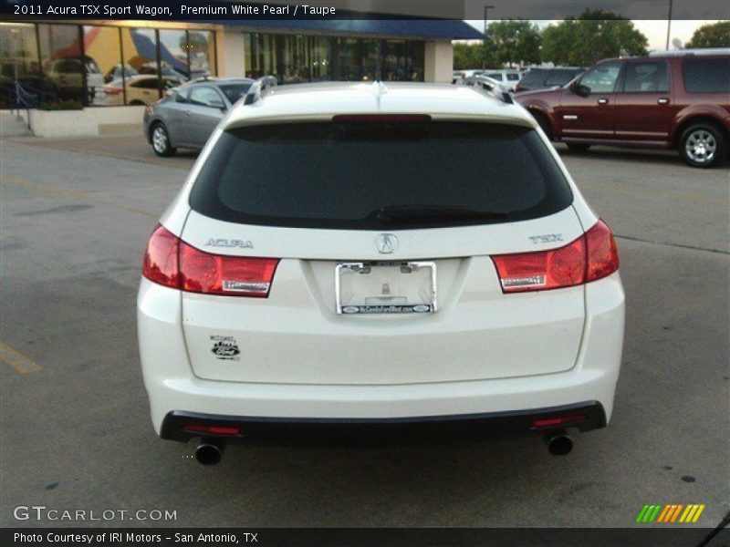 Premium White Pearl / Taupe 2011 Acura TSX Sport Wagon