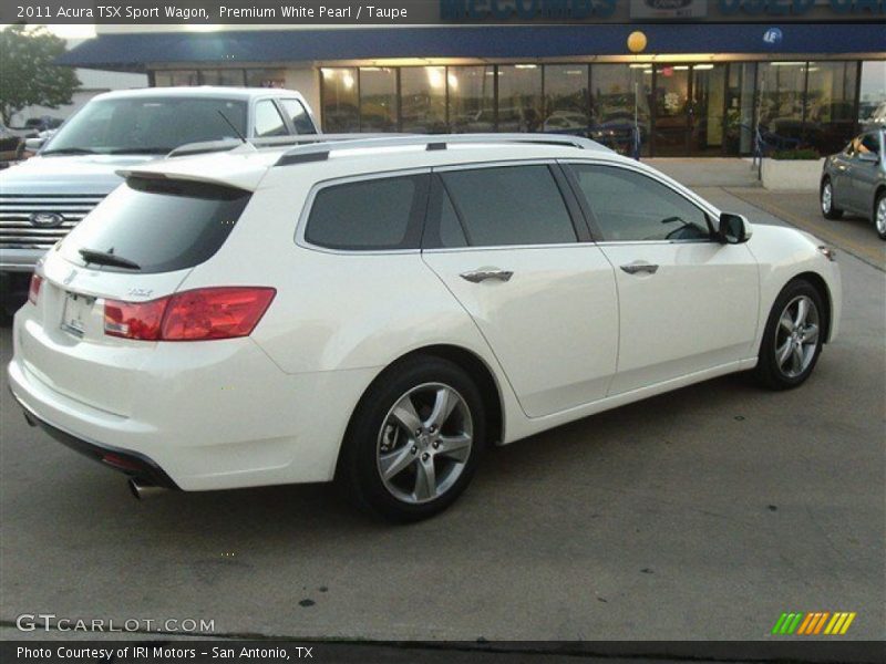 Premium White Pearl / Taupe 2011 Acura TSX Sport Wagon