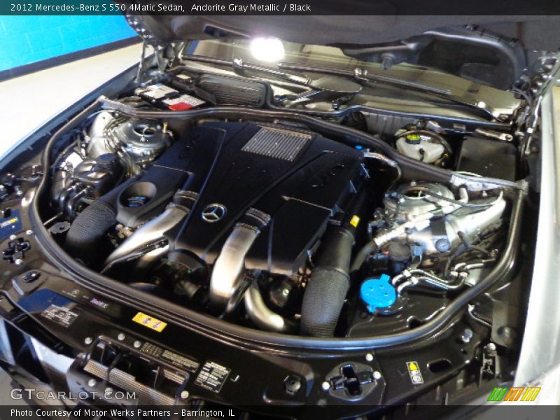 Andorite Gray Metallic / Black 2012 Mercedes-Benz S 550 4Matic Sedan