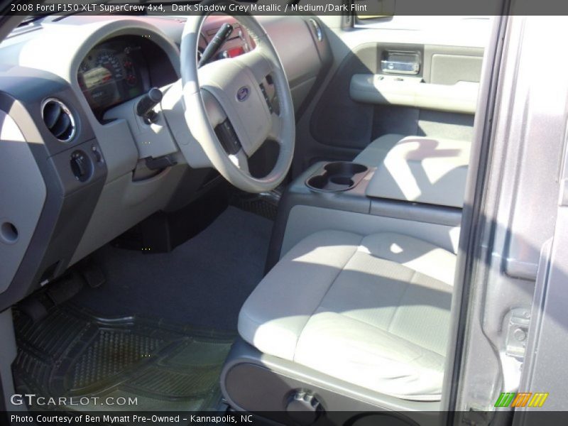 Dark Shadow Grey Metallic / Medium/Dark Flint 2008 Ford F150 XLT SuperCrew 4x4