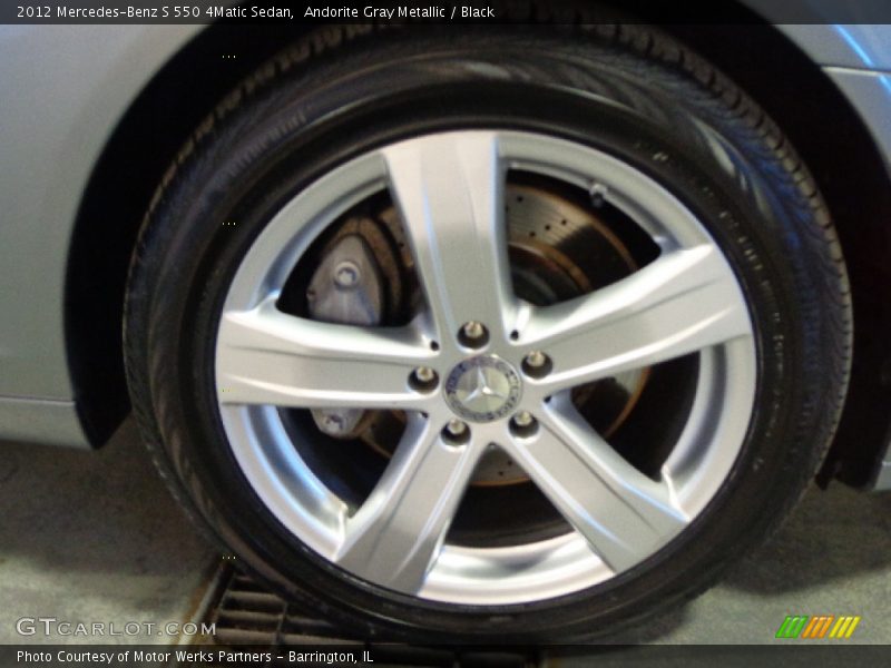 Andorite Gray Metallic / Black 2012 Mercedes-Benz S 550 4Matic Sedan