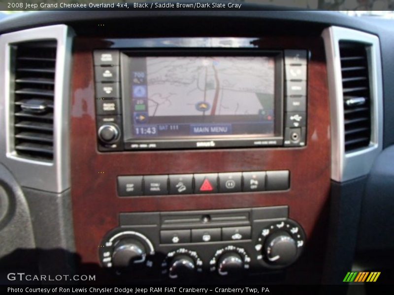 Black / Saddle Brown/Dark Slate Gray 2008 Jeep Grand Cherokee Overland 4x4