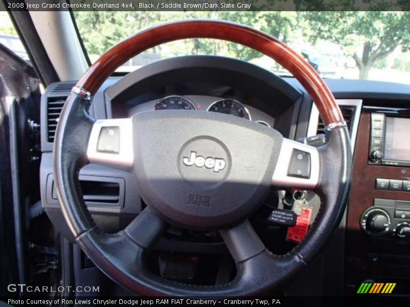 Black / Saddle Brown/Dark Slate Gray 2008 Jeep Grand Cherokee Overland 4x4