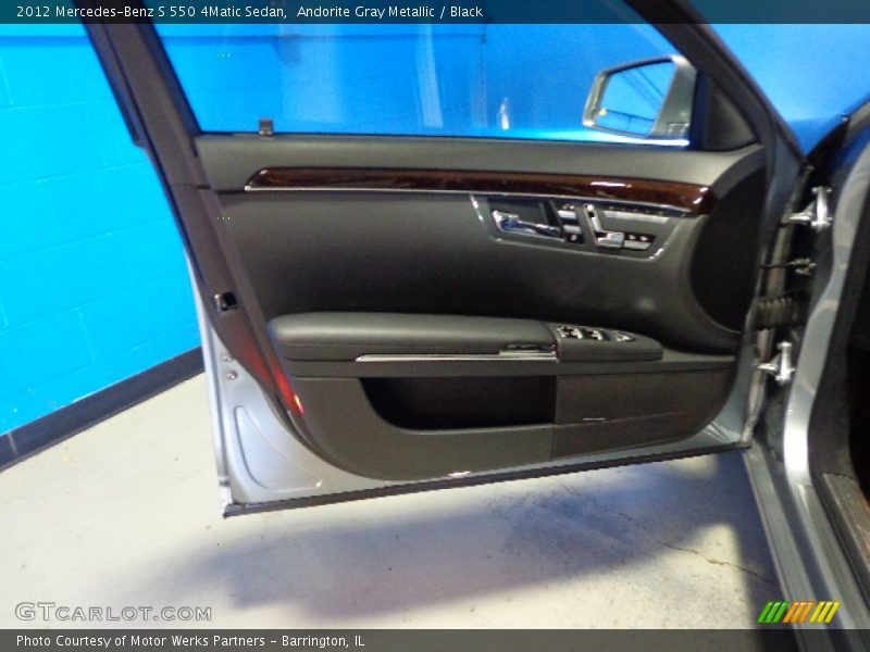 Andorite Gray Metallic / Black 2012 Mercedes-Benz S 550 4Matic Sedan