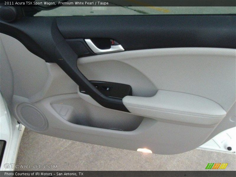 Premium White Pearl / Taupe 2011 Acura TSX Sport Wagon