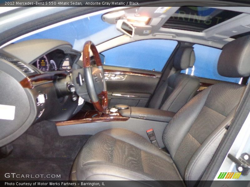 Andorite Gray Metallic / Black 2012 Mercedes-Benz S 550 4Matic Sedan
