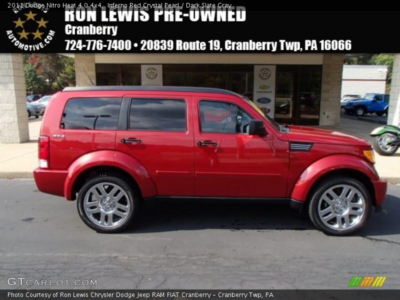 Inferno Red Crystal Pearl / Dark Slate Gray 2011 Dodge Nitro Heat 4.0 4x4