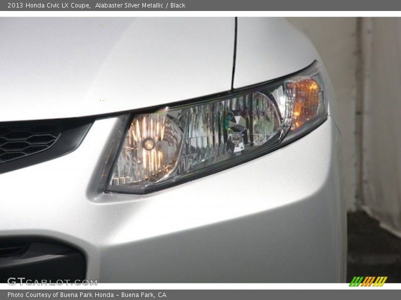 Alabaster Silver Metallic / Black 2013 Honda Civic LX Coupe