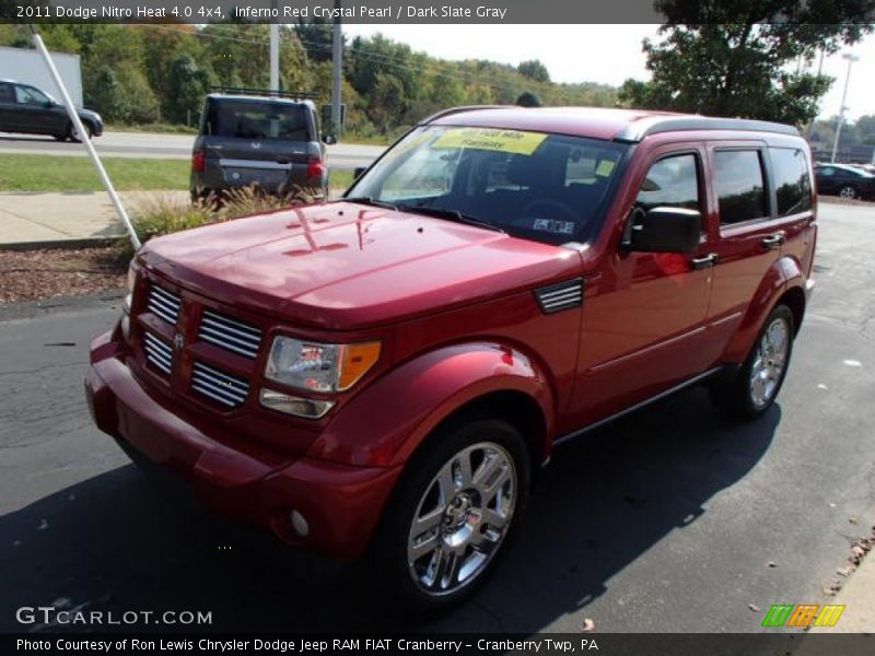 Inferno Red Crystal Pearl / Dark Slate Gray 2011 Dodge Nitro Heat 4.0 4x4