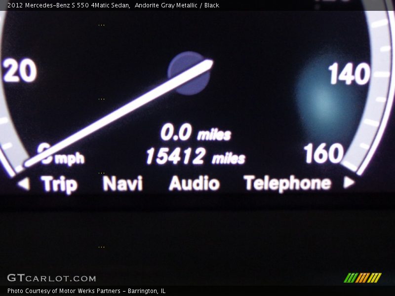 Andorite Gray Metallic / Black 2012 Mercedes-Benz S 550 4Matic Sedan