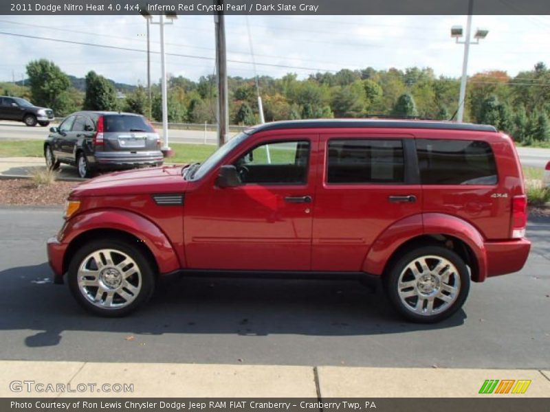 Inferno Red Crystal Pearl / Dark Slate Gray 2011 Dodge Nitro Heat 4.0 4x4