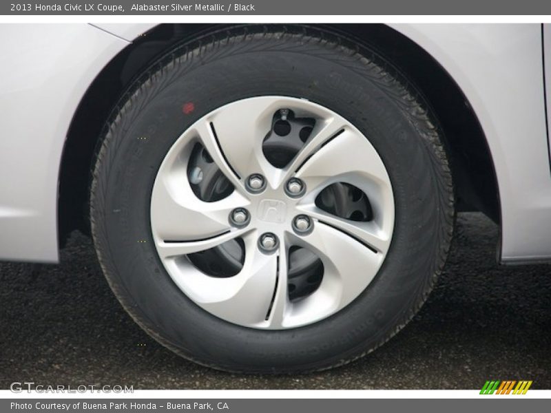 Alabaster Silver Metallic / Black 2013 Honda Civic LX Coupe