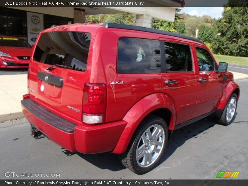 Inferno Red Crystal Pearl / Dark Slate Gray 2011 Dodge Nitro Heat 4.0 4x4