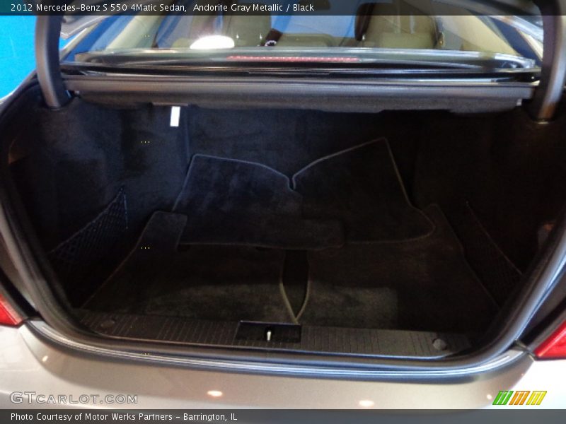 Andorite Gray Metallic / Black 2012 Mercedes-Benz S 550 4Matic Sedan