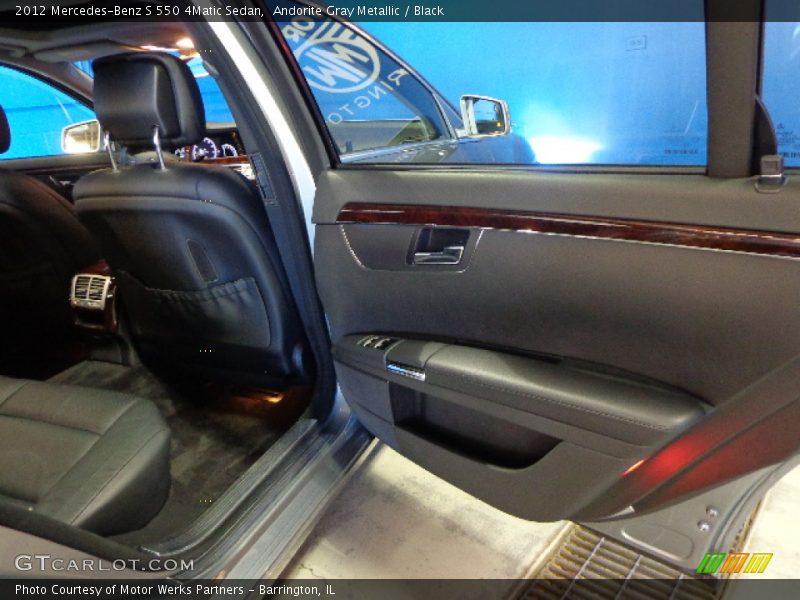 Andorite Gray Metallic / Black 2012 Mercedes-Benz S 550 4Matic Sedan