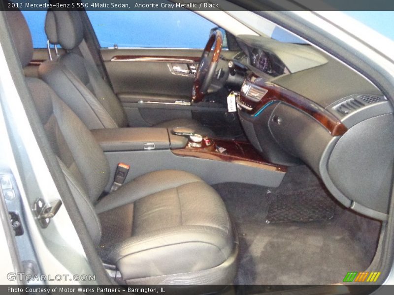 Andorite Gray Metallic / Black 2012 Mercedes-Benz S 550 4Matic Sedan