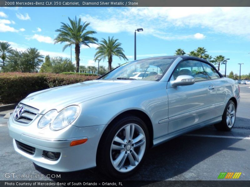 Front 3/4 View of 2008 CLK 350 Cabriolet