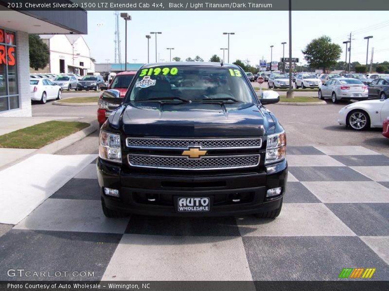 Black / Light Titanium/Dark Titanium 2013 Chevrolet Silverado 1500 LTZ Extended Cab 4x4