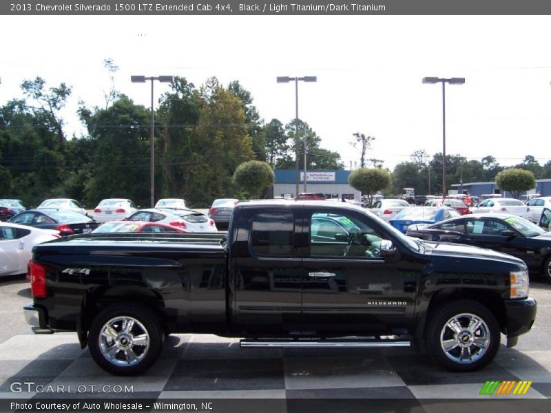 Black / Light Titanium/Dark Titanium 2013 Chevrolet Silverado 1500 LTZ Extended Cab 4x4