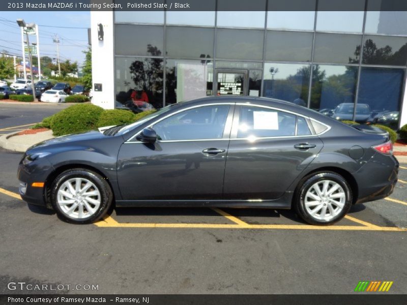 Polished Slate / Black 2013 Mazda MAZDA6 i Touring Sedan