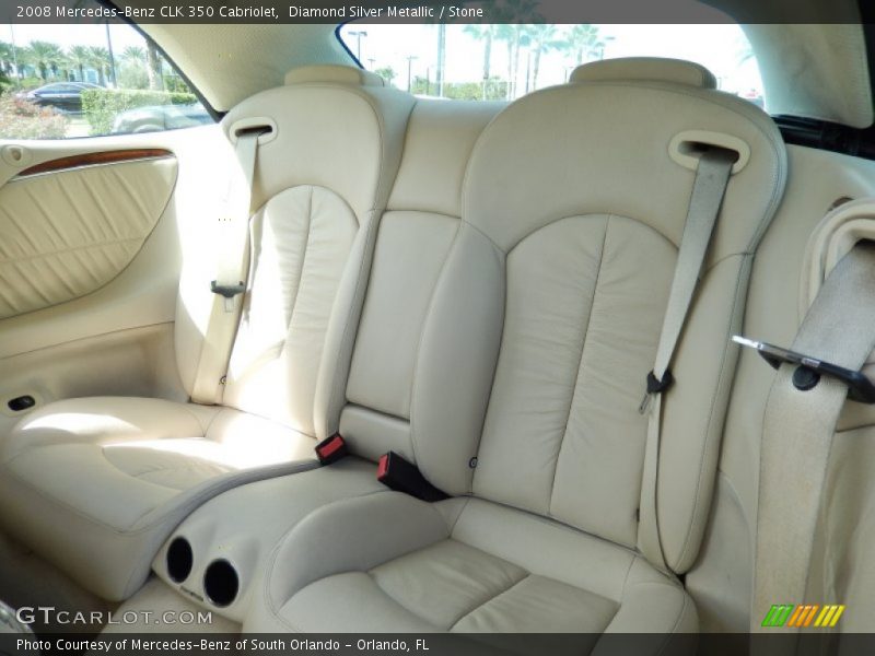 Rear Seat of 2008 CLK 350 Cabriolet