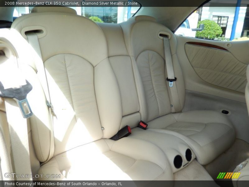 Diamond Silver Metallic / Stone 2008 Mercedes-Benz CLK 350 Cabriolet