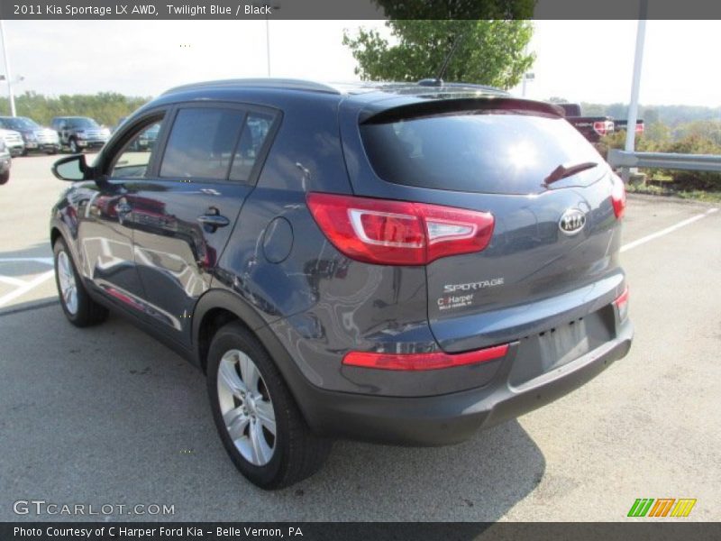 Twilight Blue / Black 2011 Kia Sportage LX AWD