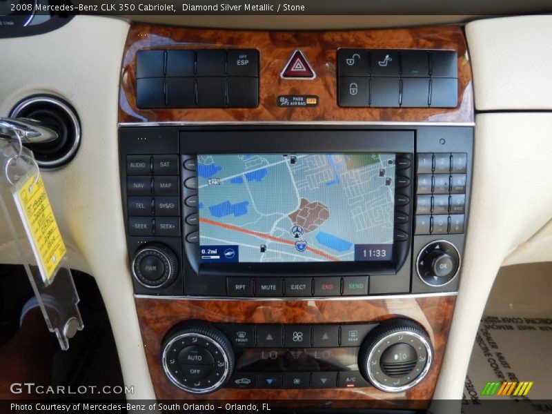 Navigation of 2008 CLK 350 Cabriolet