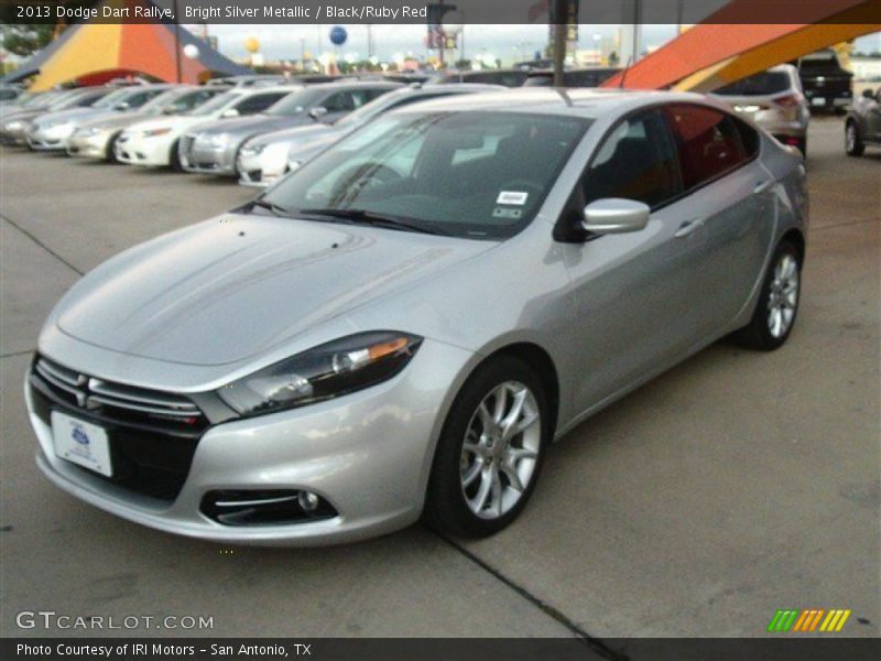 Bright Silver Metallic / Black/Ruby Red 2013 Dodge Dart Rallye