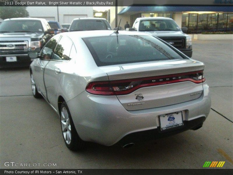 Bright Silver Metallic / Black/Ruby Red 2013 Dodge Dart Rallye