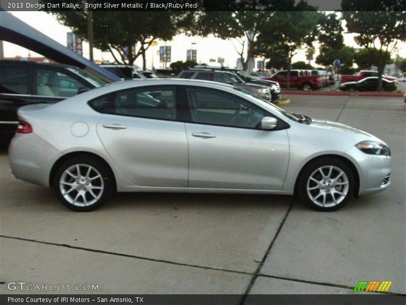 Bright Silver Metallic / Black/Ruby Red 2013 Dodge Dart Rallye
