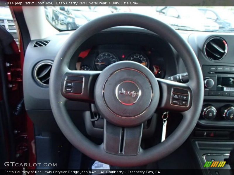 Deep Cherry Red Crystal Pearl / Dark Slate Gray 2014 Jeep Patriot Sport 4x4
